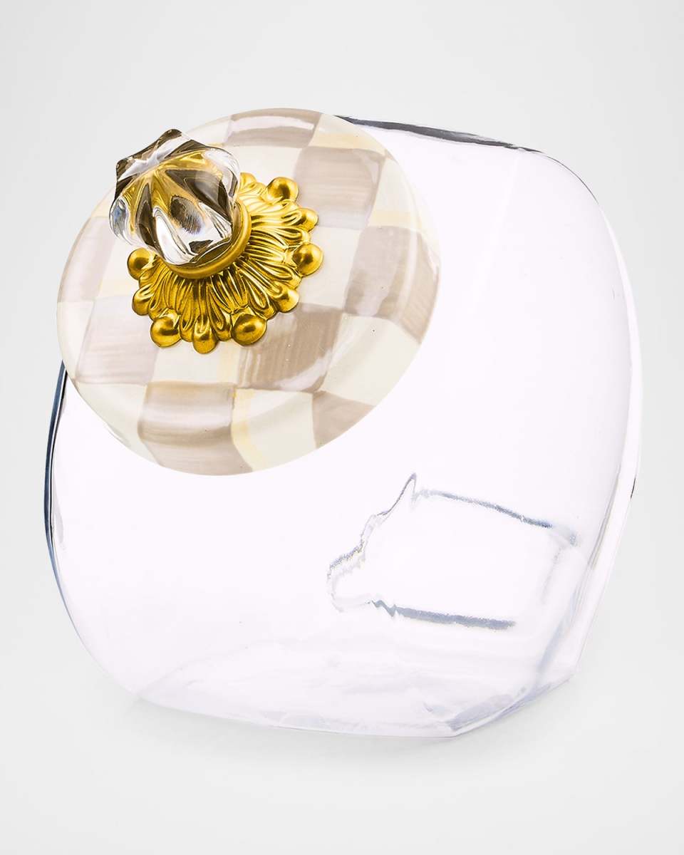 Sweets Jar with Mocha Check Lid